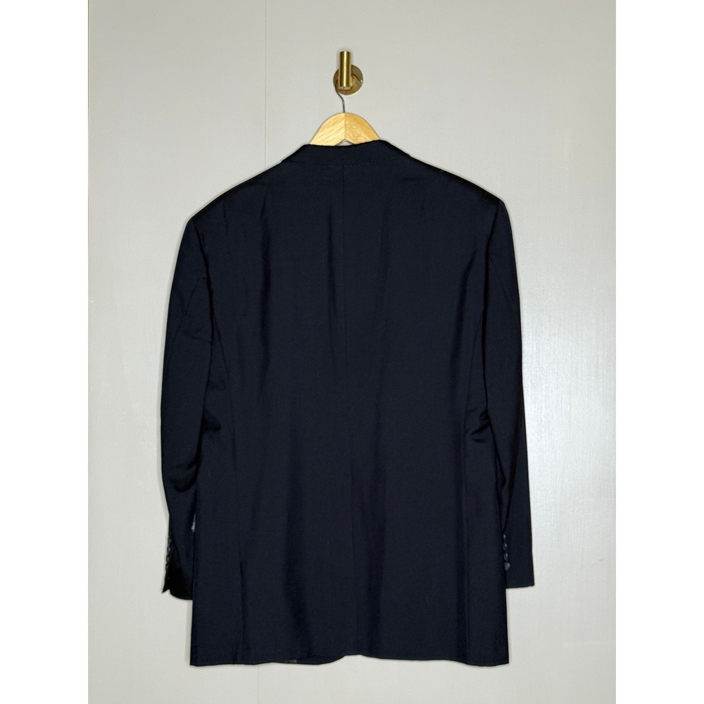 Micron 2000 Fine Australian Wool Hart Schaffner Marx Navy Blazer Mens 44R - Picture 2 of 9